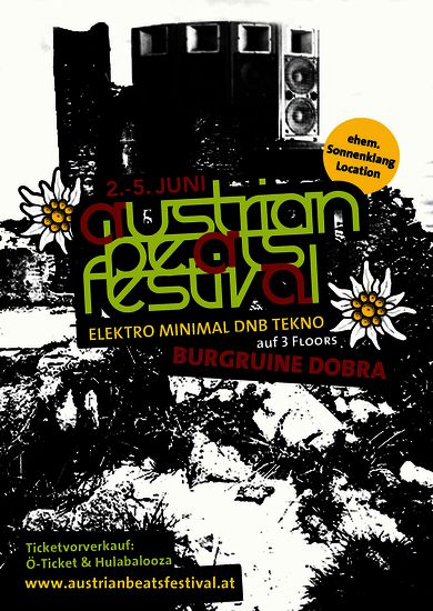 austrian beats festival @ burgruine dobra, reichhalms - front