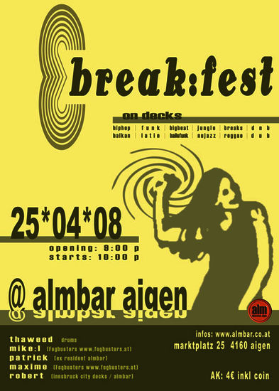 break:fest part 3 @ almbar, aigen - front