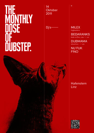 the monthly dose of dubstep @ hafenstern, linz - front