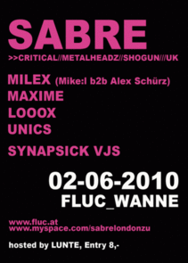 coming up | vollkontakt SABRE @ fluc wanne, wien