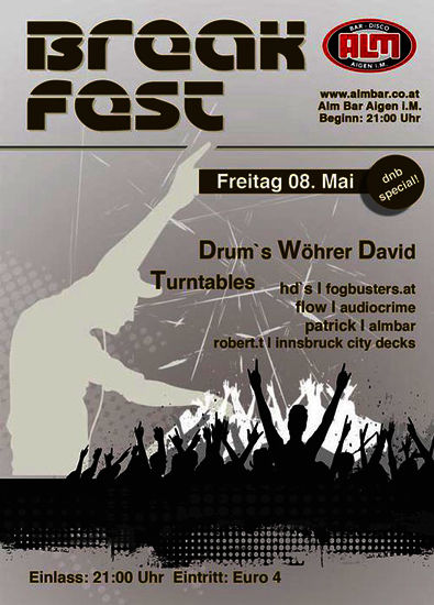 break:fest @ almbar, aigen - front