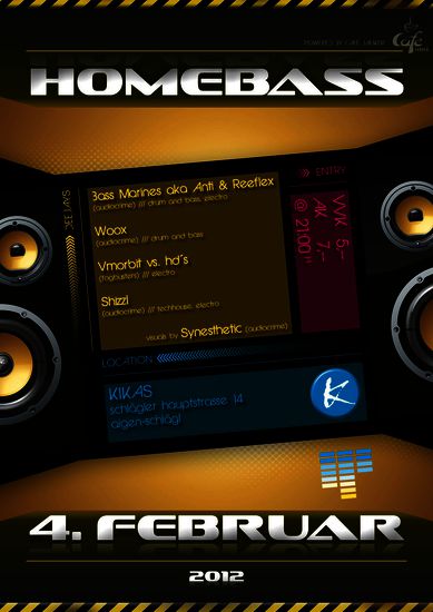 homebass @ kikas, aigen - front