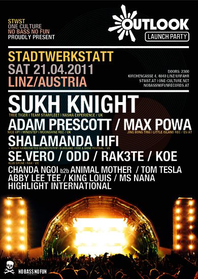 outlook launch party @ stadtwerkstatt, linz - front