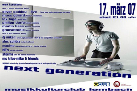 next generation @ musikclub lembach - front