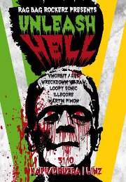 RAG BAG ROCKERZ Presents UNLEASH HELL.... HALLOWEEN TRÄSH - front